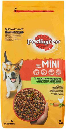 Pedigree Adult Mini kuracie mäso a zelenina 2 kg