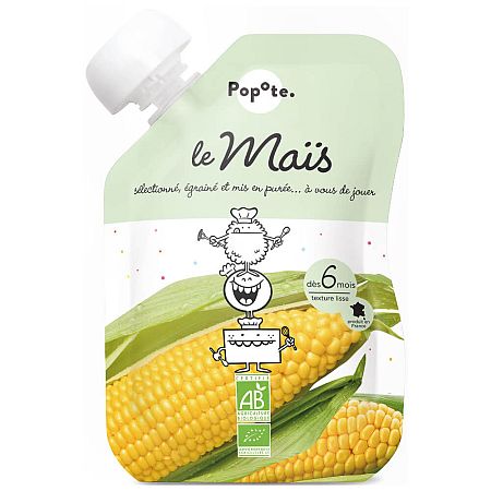 Popote Bébé Food Kapsička Popote Bio Sladká kukurica 120 g