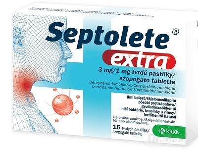 Septolete extra 3 mg/1 mg tvrdé pastilky pas.ord.16 x 3 mg/1 mg