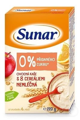 SUNAR ovocná s 8 cereáliami 6 x 220 g