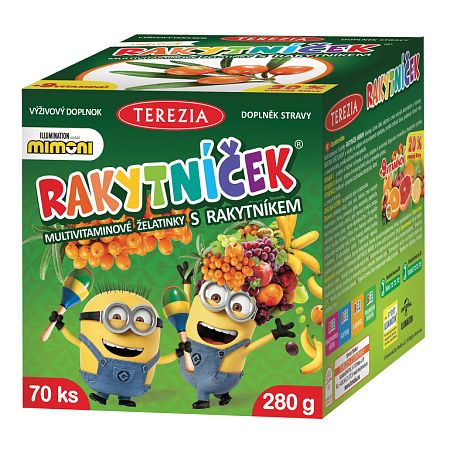 Terezia Rakytníček multivitamínové želatínky s rakytníkom MIMONI 70 ks