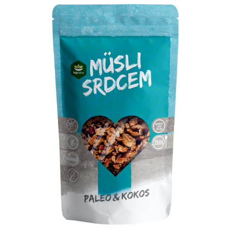 Topnatur Müsli Paleo a Kokos Low Carb 350 g