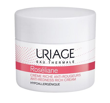 Uriage Roséliane vyživujúci denný krém pre citlivú pleť so sklonom k začervenaniu (Anti - Redness Rich Cream) 50 ml