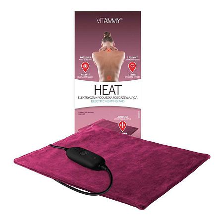 VITAMMY HEAT Elektrická vyhrievacia podložka, ruby