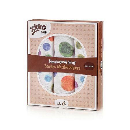 XKKO BMB Digi Watercolour Polka Dots MIX 3 ks