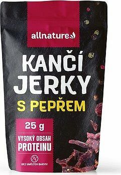 Allnature Kančie Jerky s čiernym korením 25 g