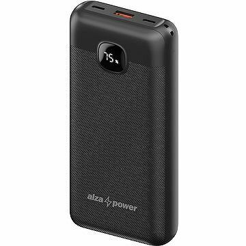 AlzaPower Garnet 20 000 mAh Power Delivery (22,5 W) čierna