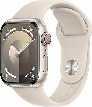 Apple Watch Series 9 41 mm Cellular Hviezdno biely hliník s hviezdno bielym športovým remienkom – M/