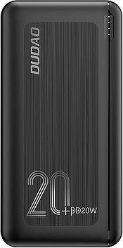 Dudao K12PQ+ 20 000 mAh, 2× USB, QC 3.0 PD, 20 W, čierna