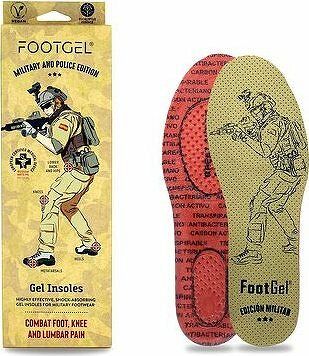 Footgel Gélové vložky do topánok MILITARY s vôňou eukalyptus, veľkosť 35-38