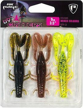 FOX Rage Critters 9 cm UV Mixed Colours 3 ks