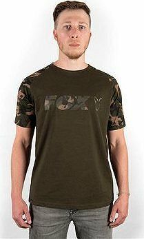 FOX Raglan Khaki/Camo Sleeve T-Shirt