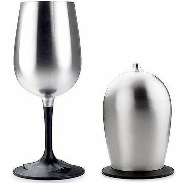 GSI Outdoors Glacier Stainless Nesting Wine Glass