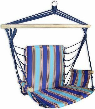 Hojdacie kreslo Sedco relax 103 × 56 cm modré