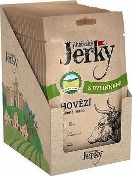 Jihočeské Jerky Hovädzie s bylinkami 20 ks