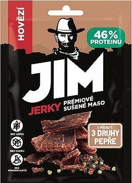 Jim Jerky hovädzie s príchuťou 3 druhy korenia 23 g