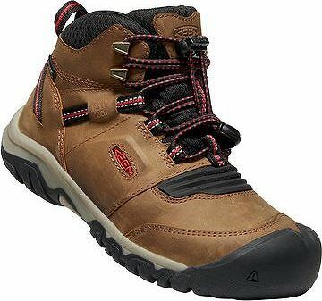 Keen Ridge Flex MID WP Youth hnedá/červená EU 37/232 mm