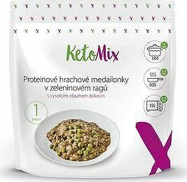 KetoMix Proteínové hrachové medailónky v zeleninovom ragú 250 g