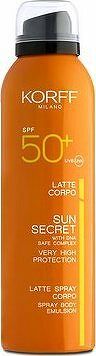 KORFF Sun Secret Spray Body Lotion SPF 50+ 200 ml