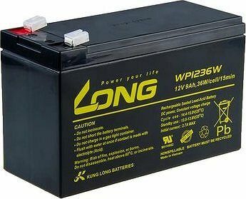 Long 12 V 9 Ah olovený akumulátor HighRate F2 (WP1236W)