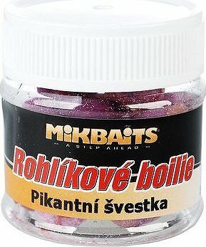 Mikbaits Rohlíkové boilies Pikantná slivka 50 ml