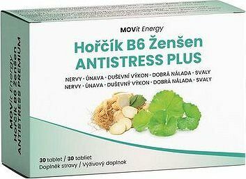 MOVit Horčík – Ženšen Anti-Stress Premium 30 tablet