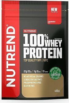 Nutrend 100% Whey Protein 400 g, jahoda