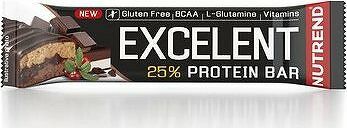 Nutrend EXCELENT Bar double, 85 g, čokoláda a nugát s brusnicami CZ/SK