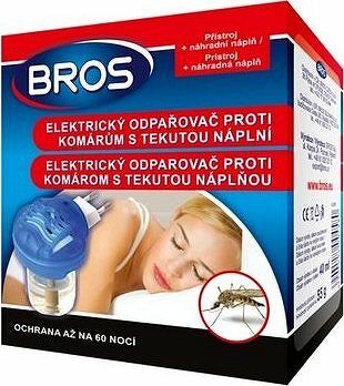 Odparovač BROS elektrický proti komárom tekutá náplň 46 ml