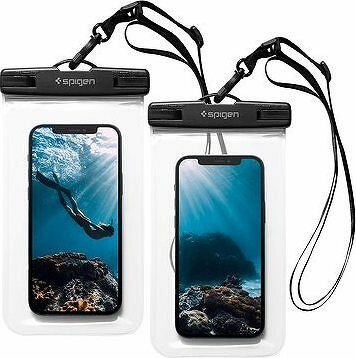 Spigen A601 Waterproof Phone Case 2 Pack Clear