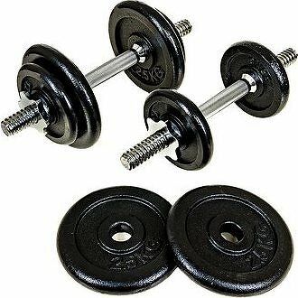 Stormred Painted Dumbbell Sada 20 kg Black