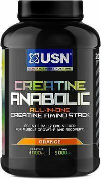 USN Creatine Anabolic 900 g, pomaranč