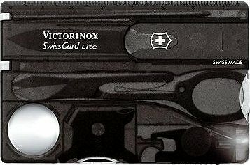 VICTORINOX Swiss Card Lite Translucent čierny