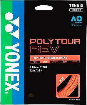 Yonex Poly Tour REV, 1,20 mm, 12 m, Bright Orange